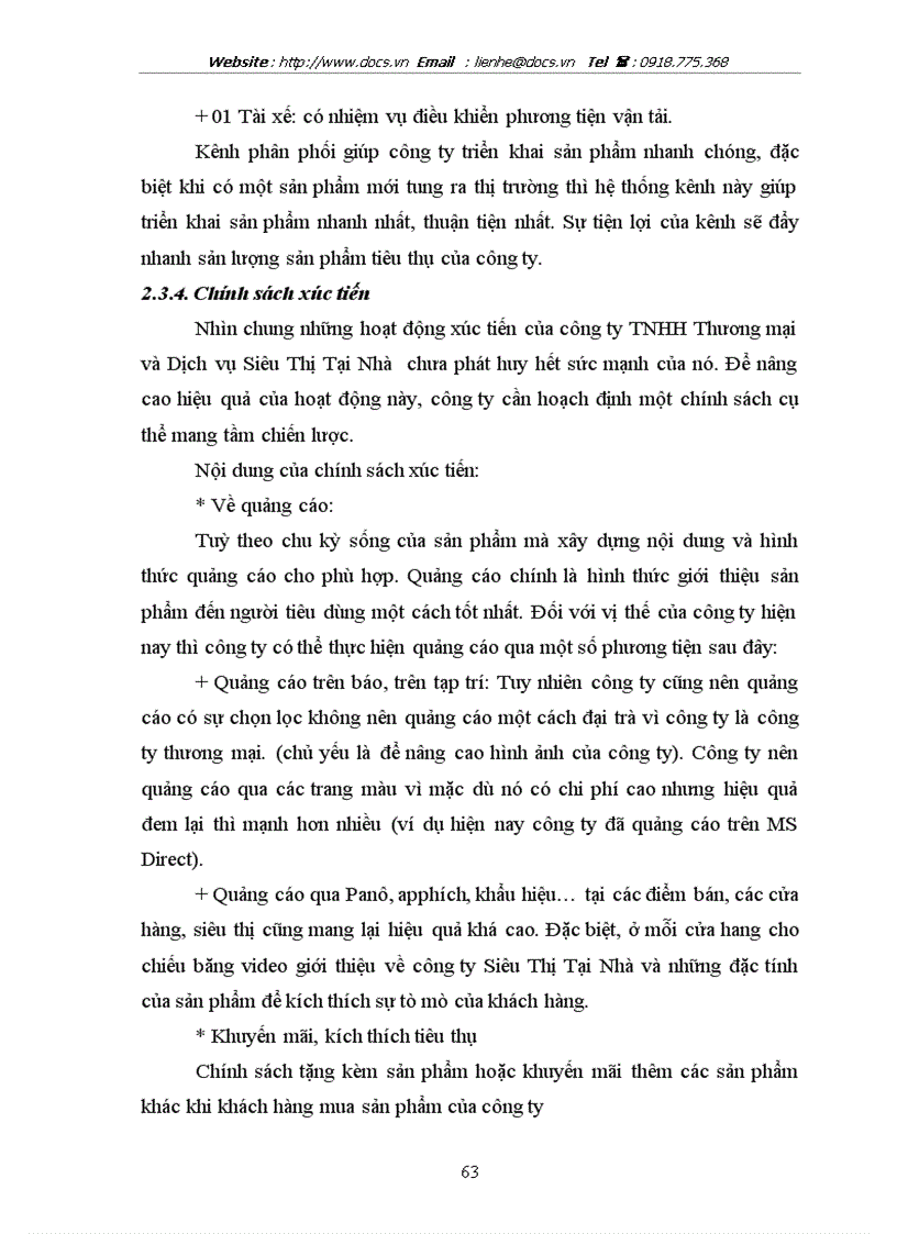 image for page Hoàn thiện hoạt động Marketing nhằm đẩy mạnh công tác TTSP tại C ty TNHH Thương Mại Dịch Vụ Siêu Thị Tại Nhà