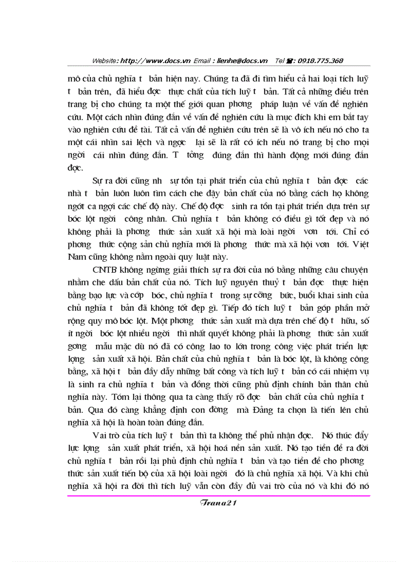 image for page Tích luỹ tư bản Vai trò của nó trong quá trình phát triển kinh tế tư bản chủ nghĩa