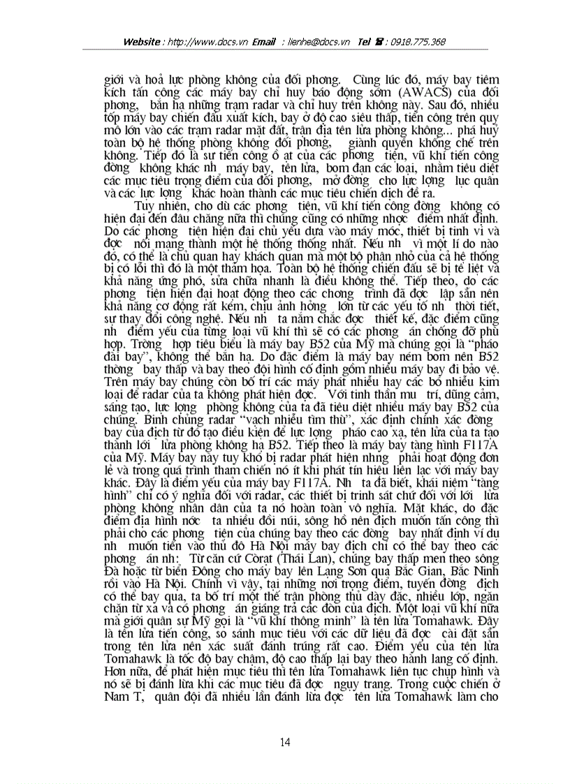 image for page Vai trò tác chiến của lực lượng phòng không không quân trong chiến dịch Điện Biên Phủ năm 1954 ĐBP trên không tháng 12 1972 lt quân sự gt