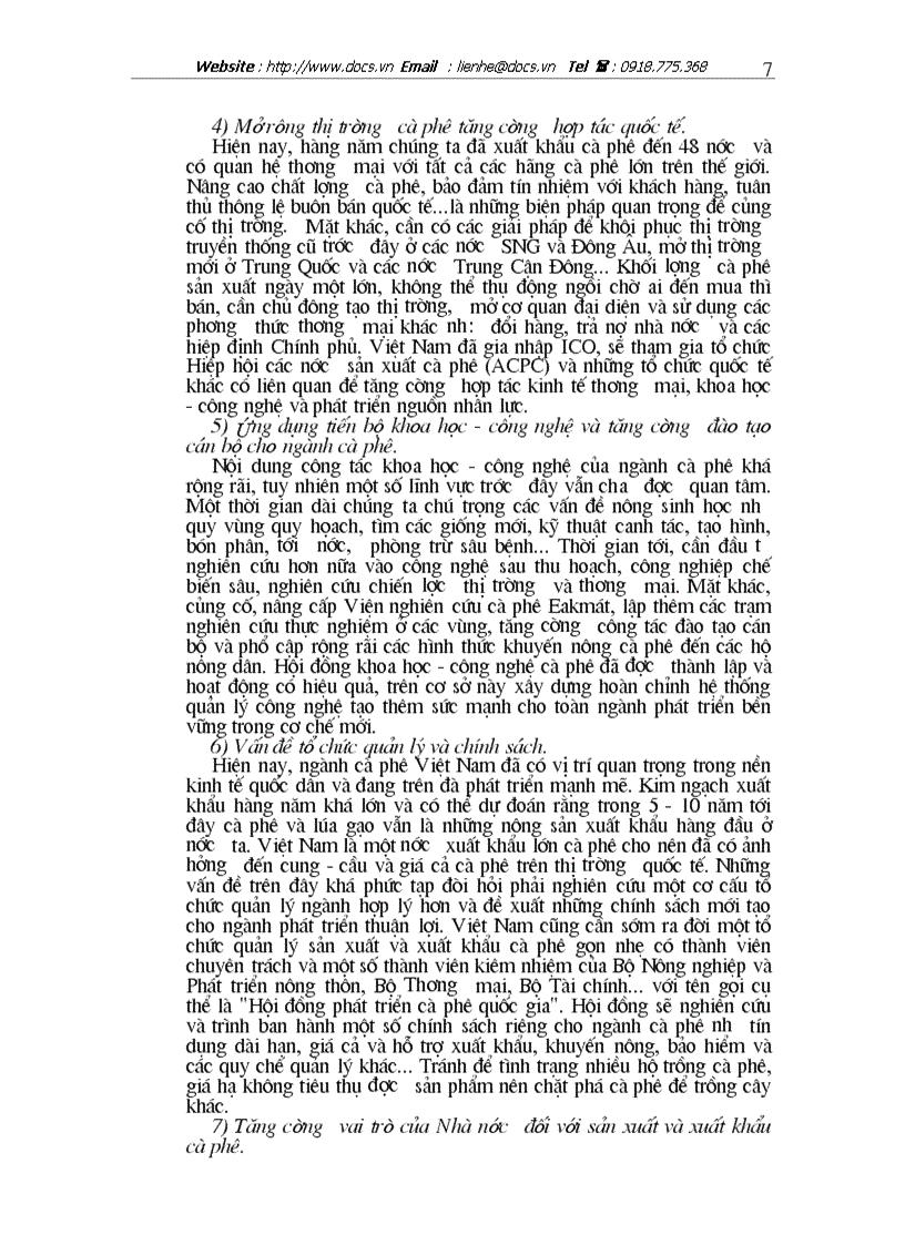 image for page Vận dụng cặp phạm trù nguyên nhân kết quả để P tích thực trạng cà phê VN trên thị trường TG giải pháp để tiếp tục phát triển