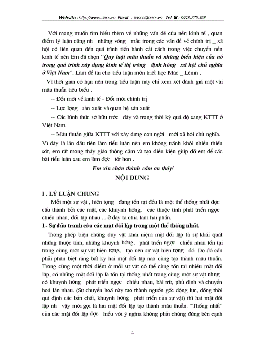 image for page Mâu thuẫn biện chứng những biểu hiện của nó trong quá trình xây dựng KTTT định hướng XHCN ở VN