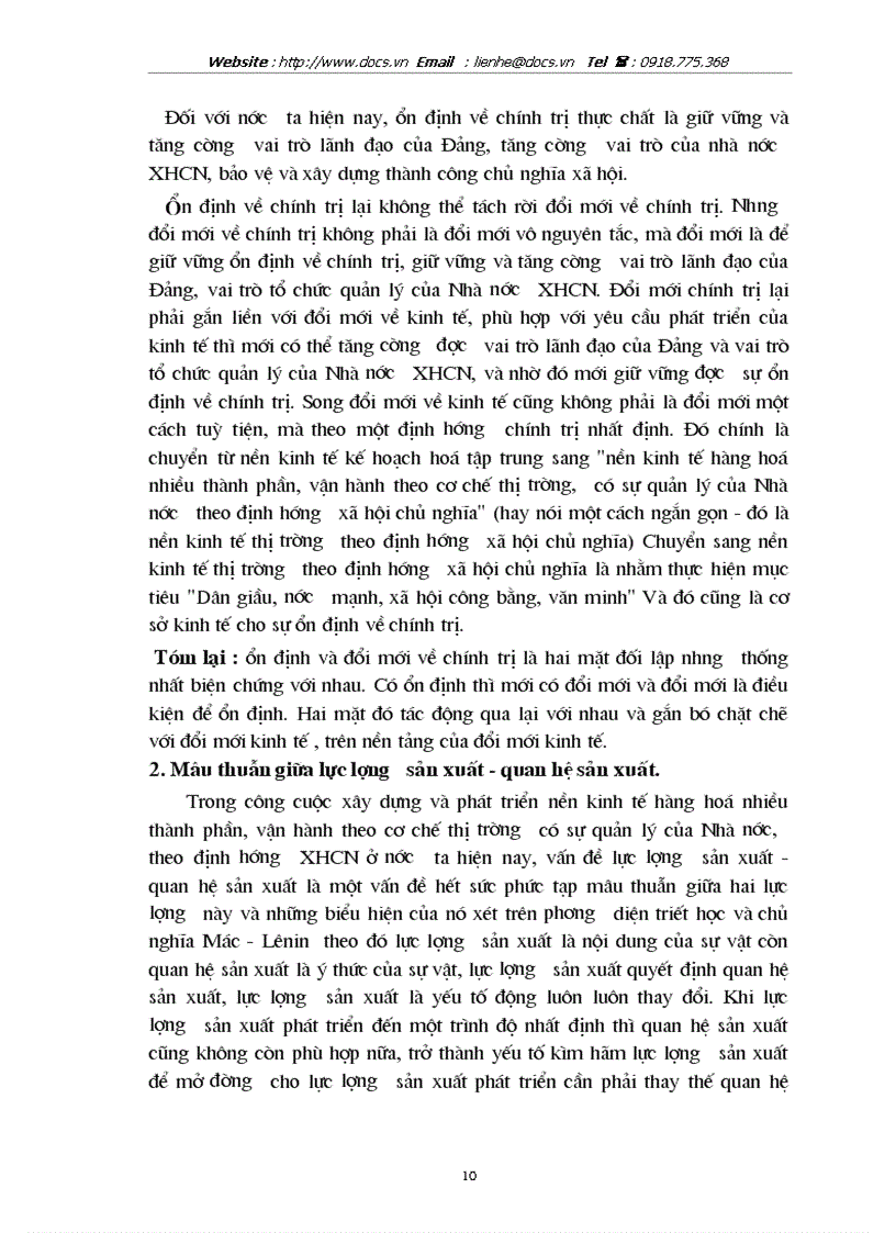 image for page Mâu thuẫn biện chứng những biểu hiện của nó trong quá trình xây dựng KTTT định hướng XHCN ở VN