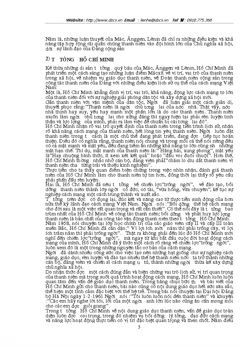 image for page Công tác giáo dục lý tưởng cách mạng cho thanh niên trong phạm vi thành phố Hà Nội