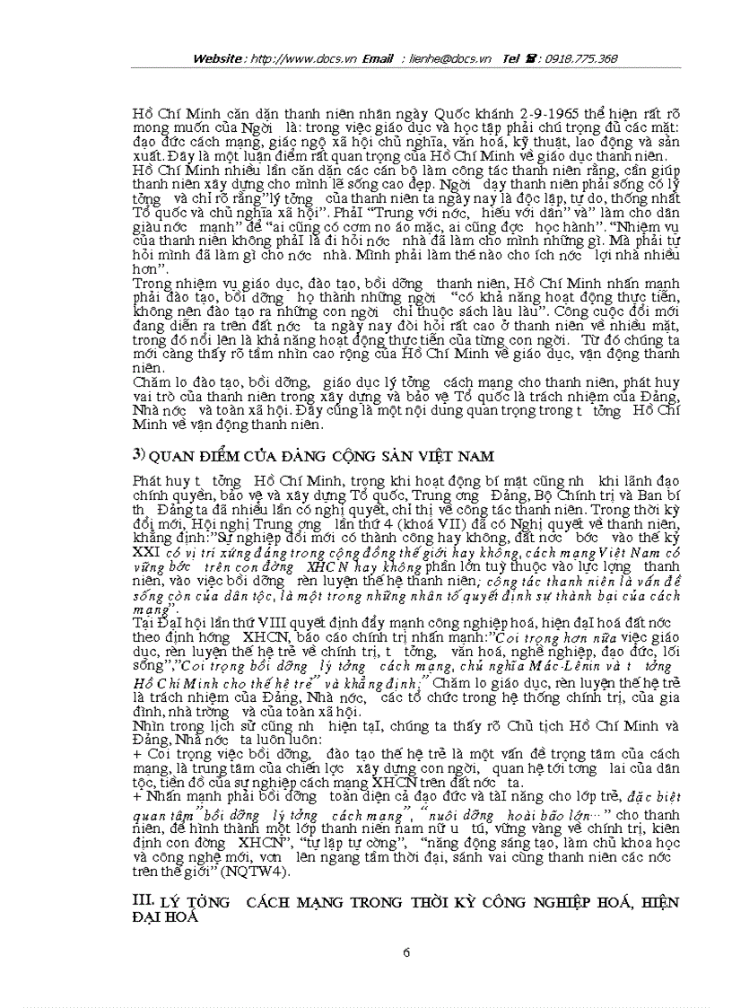 image for page Công tác giáo dục lý tưởng cách mạng cho thanh niên trong phạm vi thành phố Hà Nội