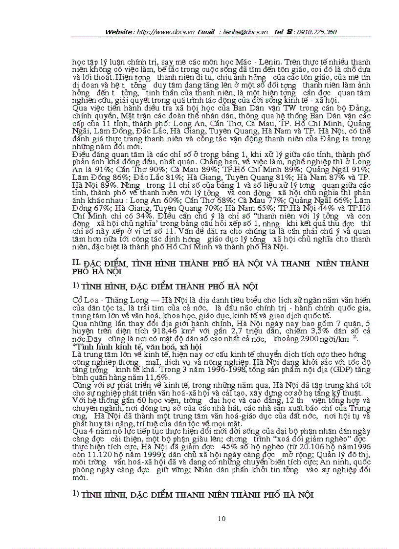 image for page Công tác giáo dục lý tưởng cách mạng cho thanh niên trong phạm vi thành phố Hà Nội