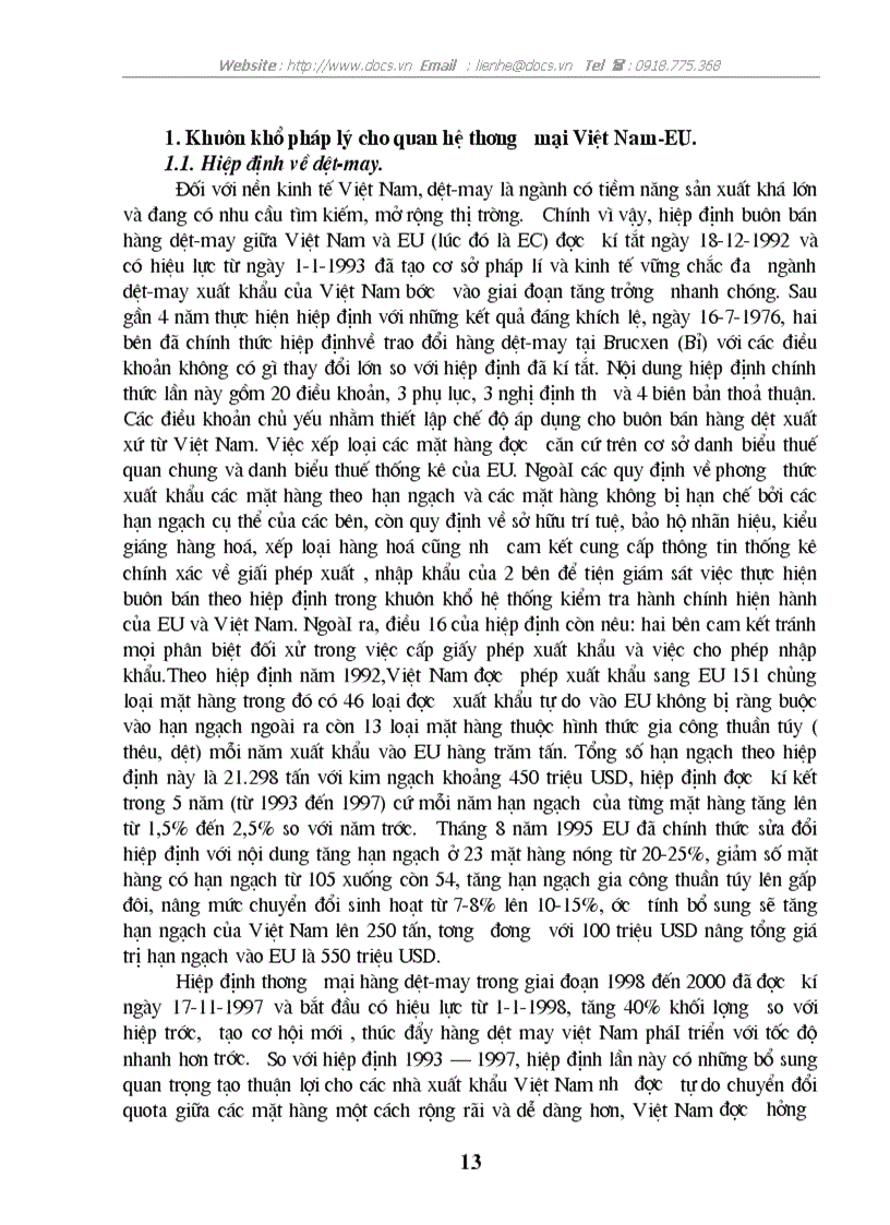 image for page Một số giải pháp thúc đẩy hoạt động xuất khẩu hàng hoá của Việt Nam sang thị trường EU giai đoạn 2001 2010