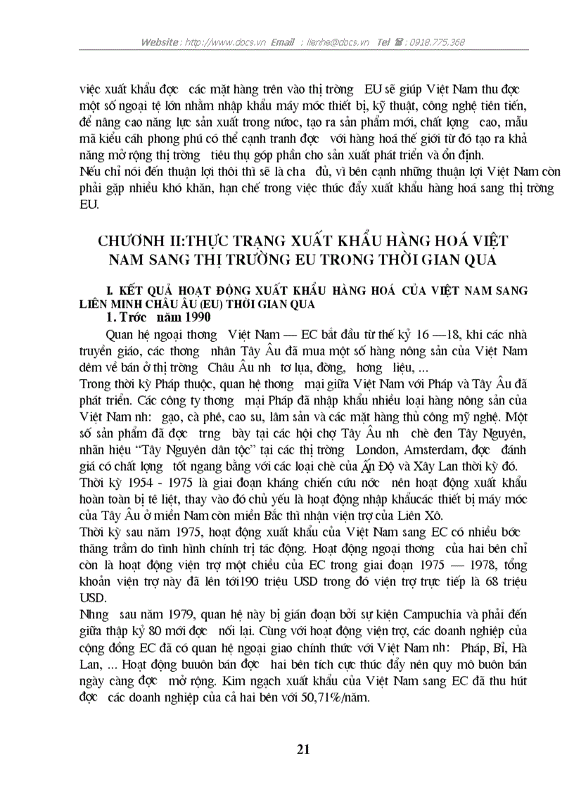 image for page Một số giải pháp thúc đẩy hoạt động xuất khẩu hàng hoá của Việt Nam sang thị trường EU giai đoạn 2001 2010