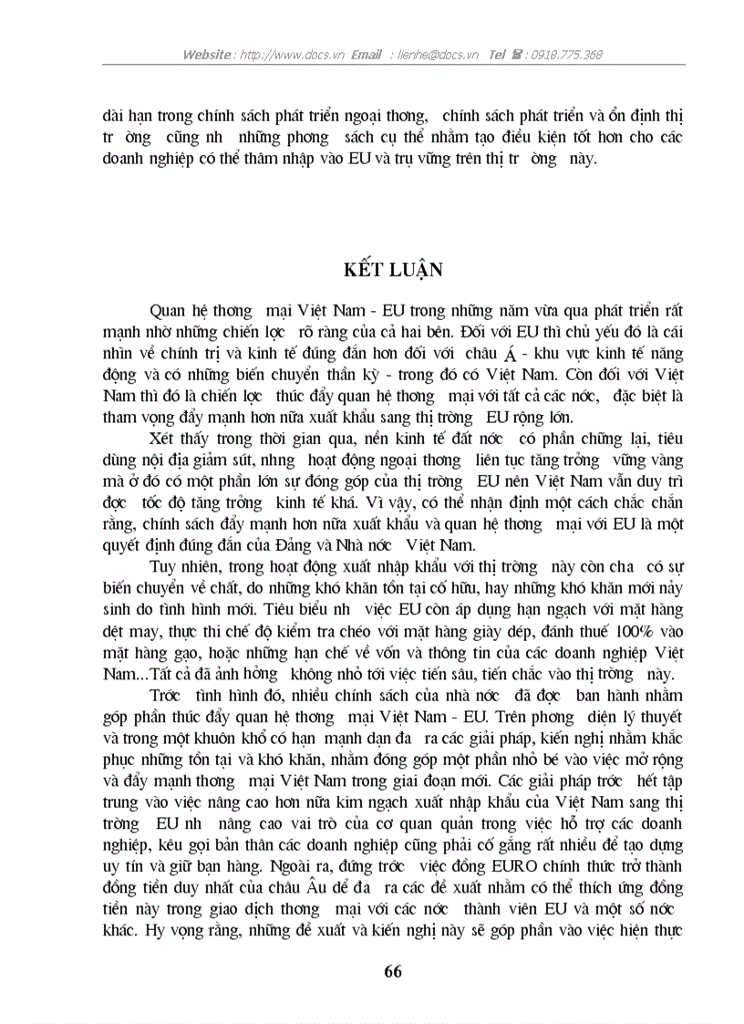 image for page Một số giải pháp thúc đẩy hoạt động xuất khẩu hàng hoá của Việt Nam sang thị trường EU giai đoạn 2001 2010