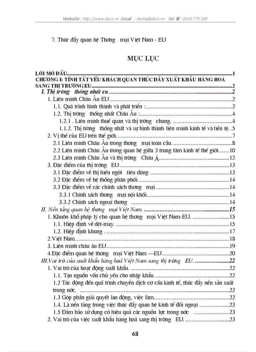 image for page Một số giải pháp thúc đẩy hoạt động xuất khẩu hàng hoá của Việt Nam sang thị trường EU giai đoạn 2001 2010