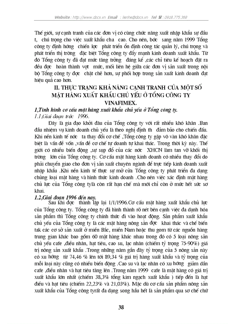 image for page Những giải pháp nâng cao khả năng cạnh tranh của một số mặt hàng xuất khẩu chủ yếu ở Tổng công ty xuất nhập khẩu nông sản và thực phẩm chế biến