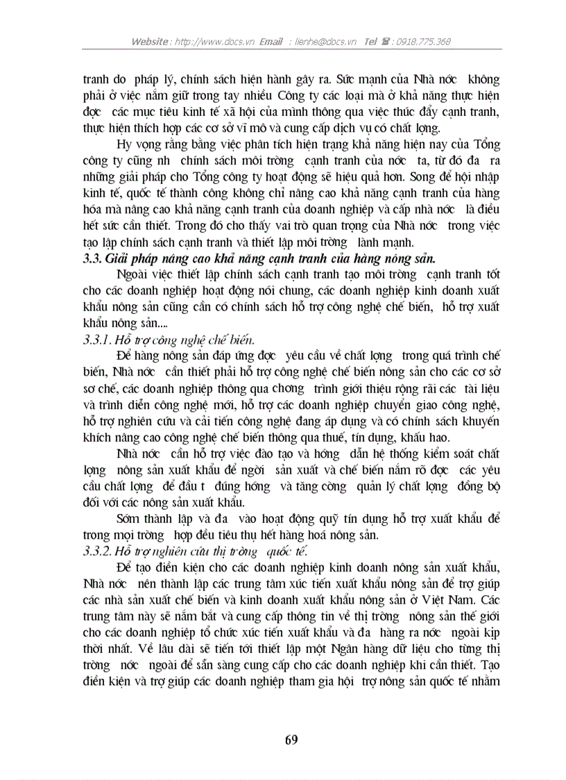 image for page Những giải pháp nâng cao khả năng cạnh tranh của một số mặt hàng xuất khẩu chủ yếu ở Tổng công ty xuất nhập khẩu nông sản và thực phẩm chế biến