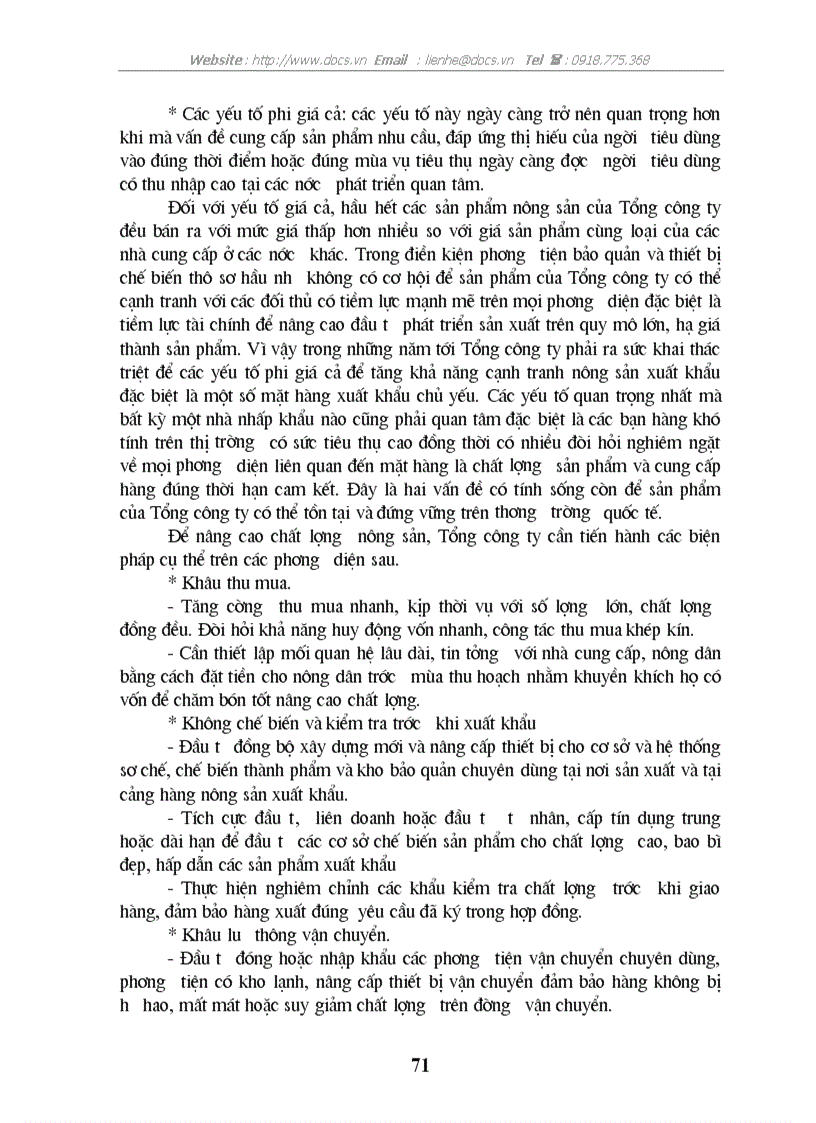 image for page Những giải pháp nâng cao khả năng cạnh tranh của một số mặt hàng xuất khẩu chủ yếu ở Tổng công ty xuất nhập khẩu nông sản và thực phẩm chế biến