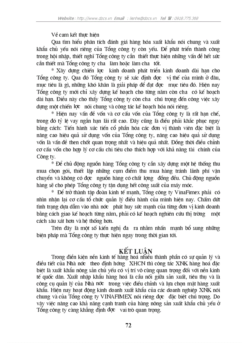 image for page Những giải pháp nâng cao khả năng cạnh tranh của một số mặt hàng xuất khẩu chủ yếu ở Tổng công ty xuất nhập khẩu nông sản và thực phẩm chế biến