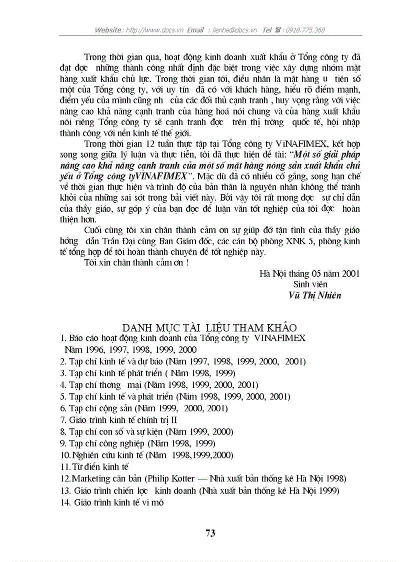 image for page Những giải pháp nâng cao khả năng cạnh tranh của một số mặt hàng xuất khẩu chủ yếu ở Tổng công ty xuất nhập khẩu nông sản và thực phẩm chế biến