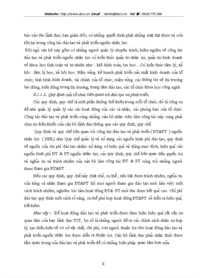 image for page Hoàn thiện công tác đào tạo và phát triển nguồn nhân lực tại Tổng công ty sông Đà