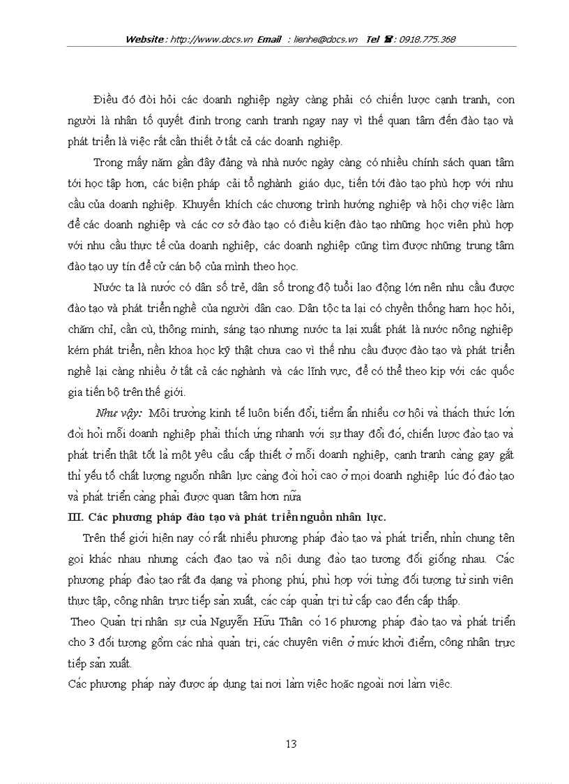 image for page Hoàn thiện công tác đào tạo và phát triển nguồn nhân lực tại Tổng công ty sông Đà