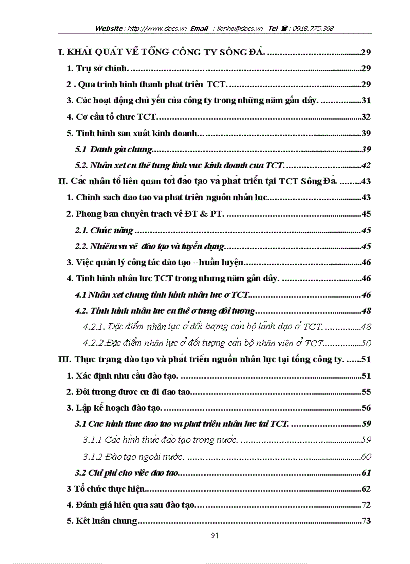 image for page Hoàn thiện công tác đào tạo và phát triển nguồn nhân lực tại Tổng công ty sông Đà
