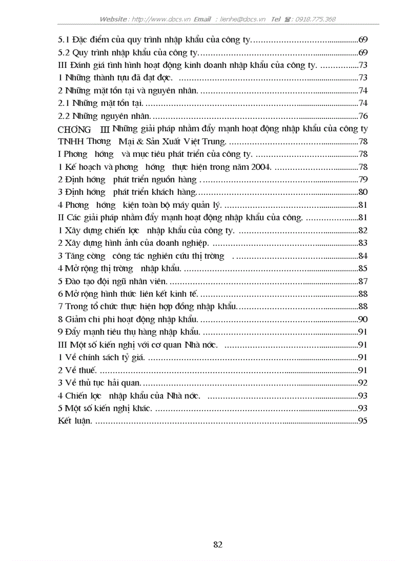 image for page Hoạt động nhập khẩu của Công ty TNHH Thương Mại Sản Xuất Việt Trung thực trạng và giải pháp