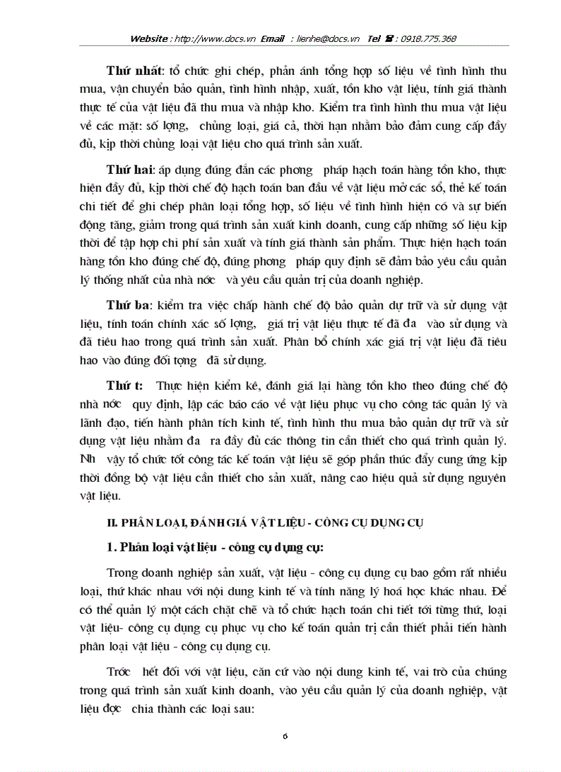 image for page Tổ chức kế toán vật liệu và công cụ lao động nhỏ với việc nâng cao hiệu quả sử dụng vốn lưu động sản xuất kinh doanh