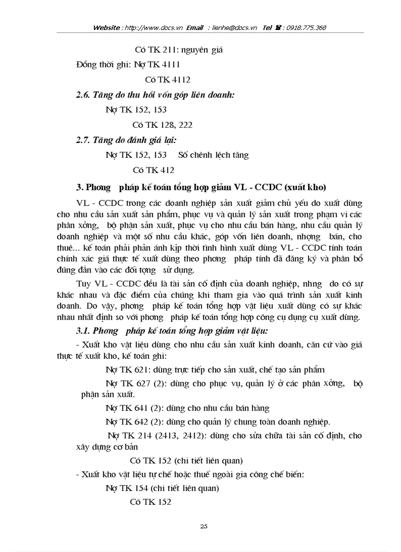 image for page Tổ chức kế toán vật liệu và công cụ lao động nhỏ với việc nâng cao hiệu quả sử dụng vốn lưu động sản xuất kinh doanh