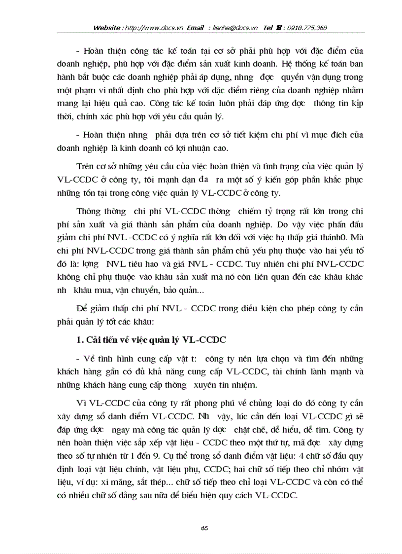 image for page Tổ chức kế toán vật liệu và công cụ lao động nhỏ với việc nâng cao hiệu quả sử dụng vốn lưu động sản xuất kinh doanh