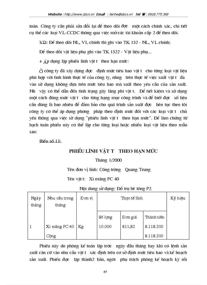 image for page Tổ chức kế toán vật liệu và công cụ lao động nhỏ với việc nâng cao hiệu quả sử dụng vốn lưu động sản xuất kinh doanh