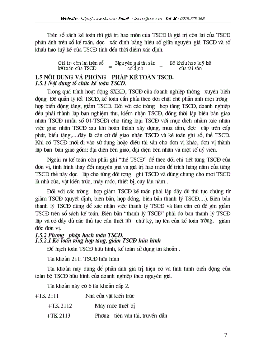 image for page Tổ chức hạch toán tscđ với việc quản lý và nâng cao hiệu quả sử dụng tscđ