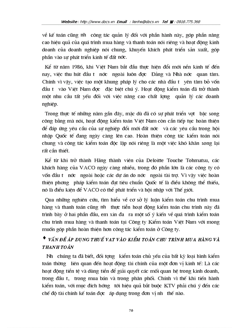 image for page Kiểm toán chu trình mua hàng và thanh toán trong quá trình kiểm toán Báo cáo tài chính tại Công ty kiểm toán Việt Nam