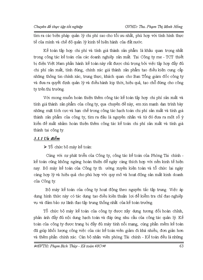 image for page Hoàn thiện kế toán chi phí sản xuất và tính giá thành sản phẩm tại công ty mẹ tct thiết bị điện việt nam