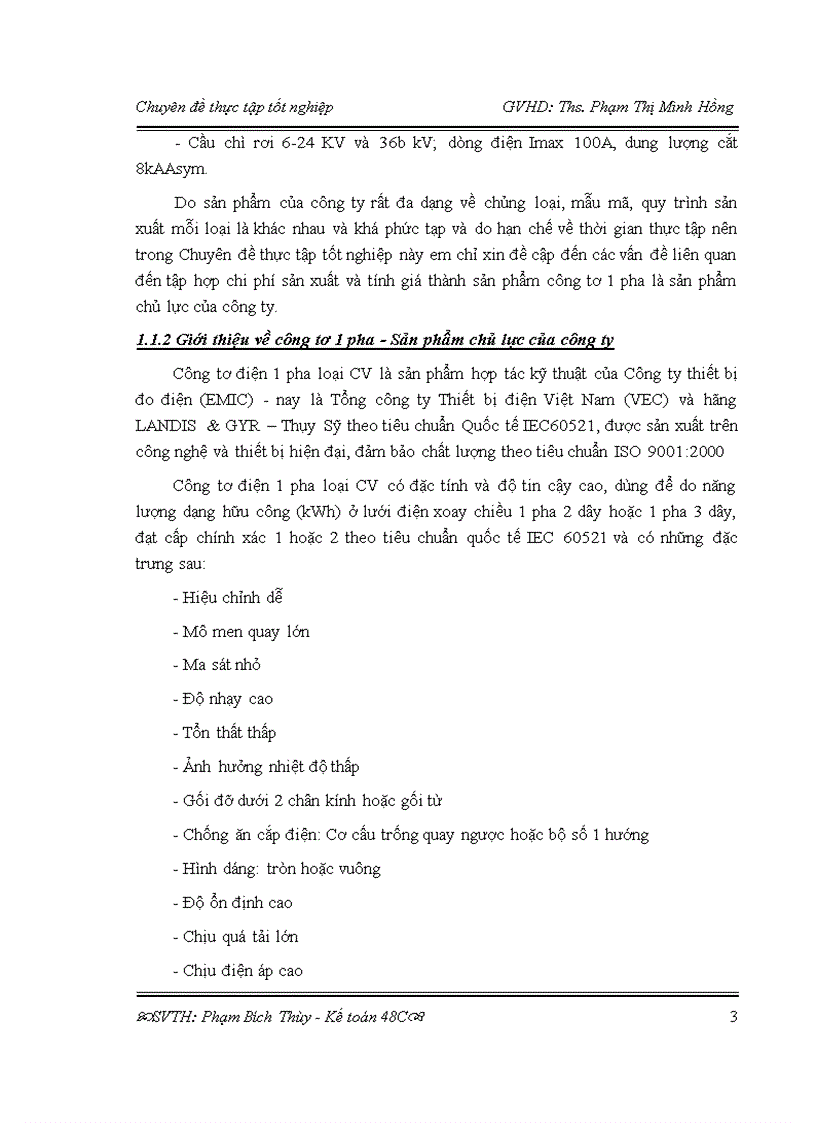 image for page Hoàn thiện kế toán chi phí sản xuất và tính giá thành sản phẩm tại Công ty mẹ TCT thiết bị điện Việt Nam