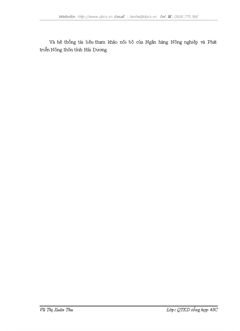 image for page Phát triển hệ thống quản trị quan hệ khách hàng CRM tại ngân hàng Nông nghiệp và Phát triển Nông thôn Chi nhánh tỉnh Hải Dương