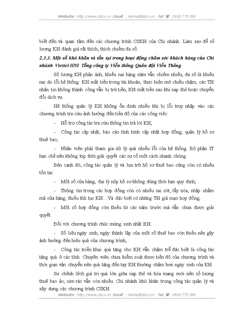 image for page Hoàn thiện hoạt động Chăm sóc khách hàng tại Chi nhánh Viettel Hà Nội I Tổng công ty Viễn thông Quân đội Viettel