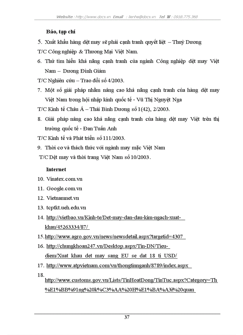 image for page Nâng cao khả năng cạnh tranh của hàng dệt may Việt Nam trên thị trường quốc tế