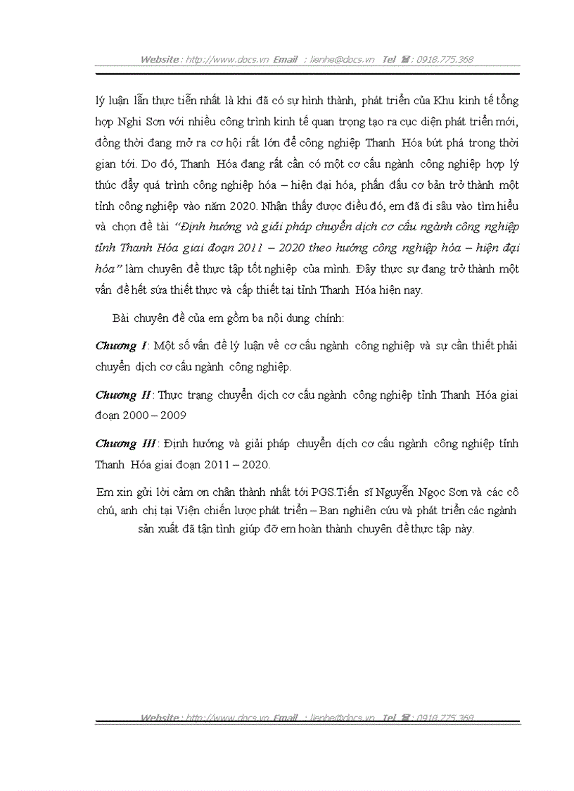 image for page Định hướng và giải pháp chuyển dịch cơ cấu ngành công nghiệp tỉnh Thanh Hóa giai đoạn 2011 2020 theo hướng công nghiệp hóa hiện đại hóa
