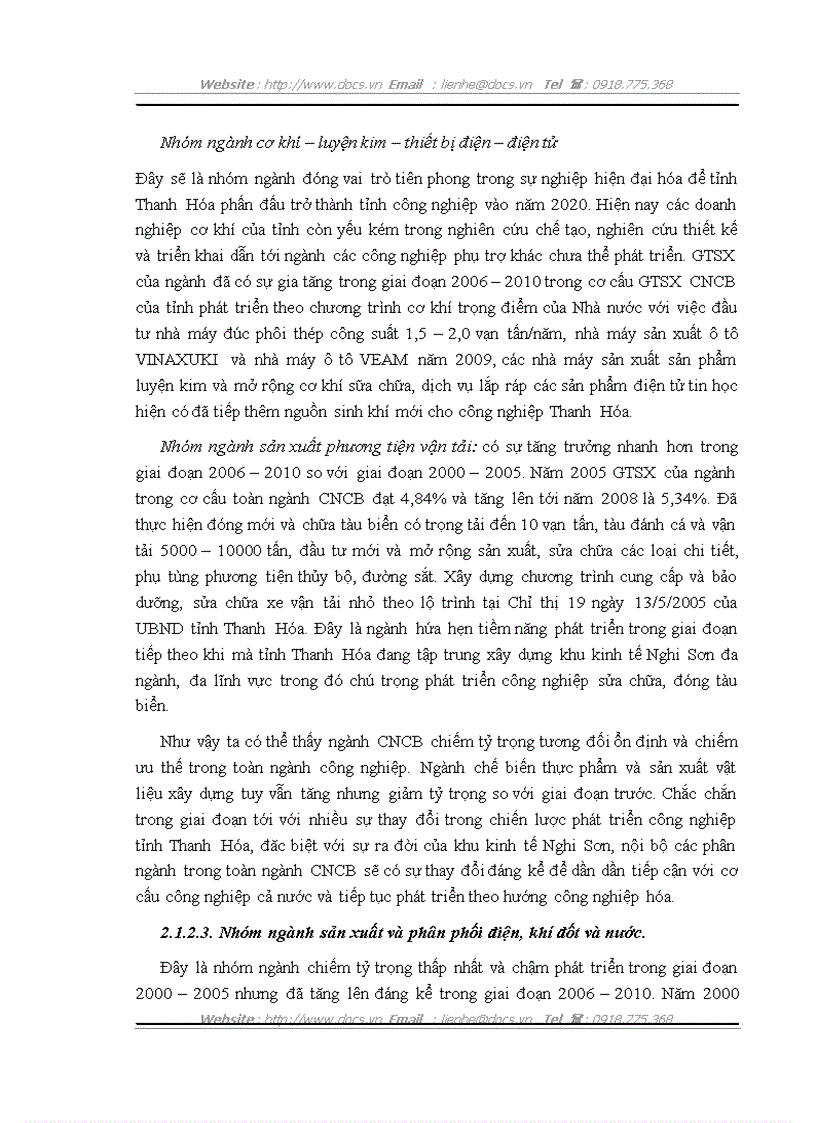 image for page Định hướng và giải pháp chuyển dịch cơ cấu ngành công nghiệp tỉnh Thanh Hóa giai đoạn 2011 2020 theo hướng công nghiệp hóa hiện đại hóa