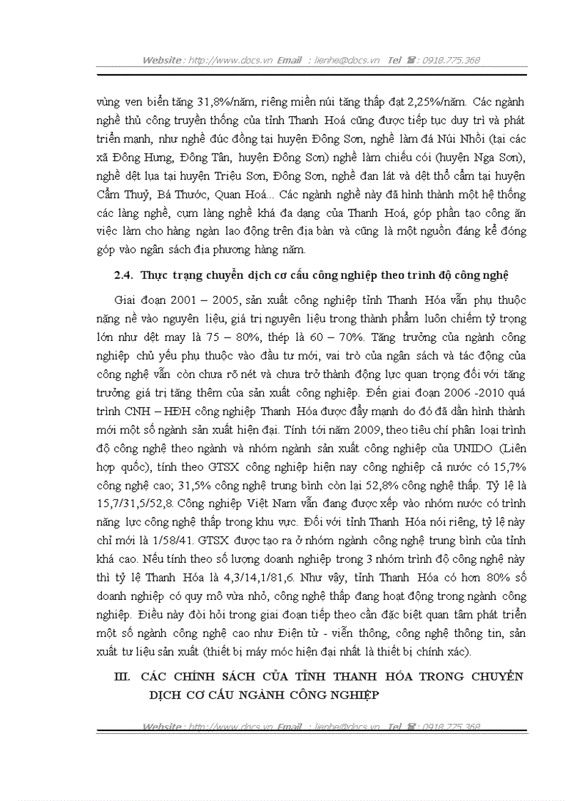 image for page Định hướng và giải pháp chuyển dịch cơ cấu ngành công nghiệp tỉnh Thanh Hóa giai đoạn 2011 2020 theo hướng công nghiệp hóa hiện đại hóa