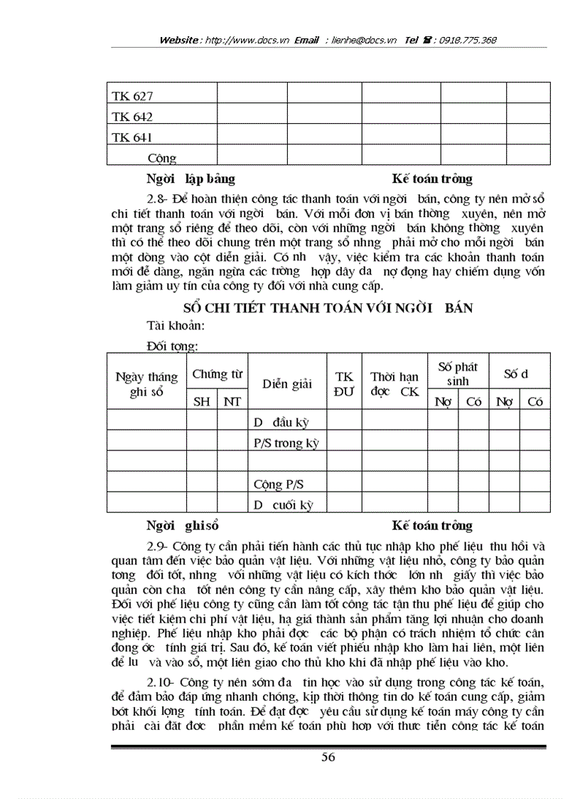 image for page Tổ chức hạch toán kế toán nguyên vật liệu ở công ty in Công Đoàn