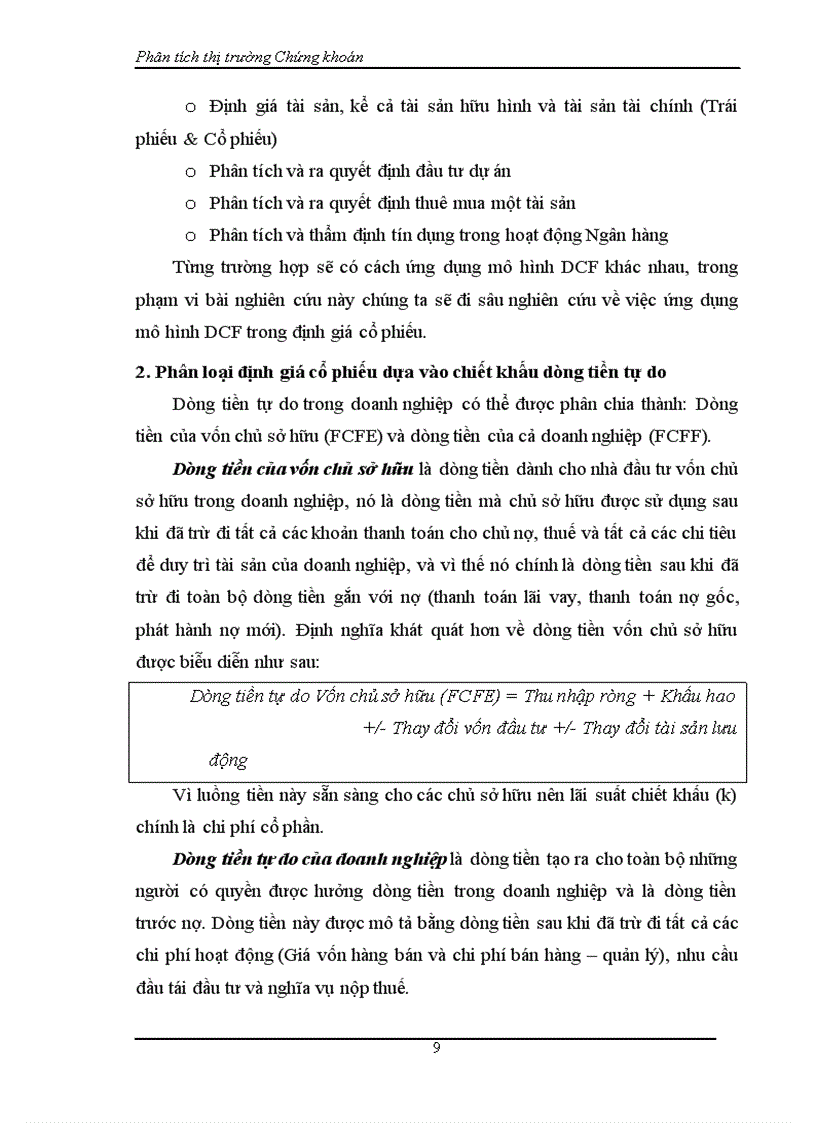 image for page Định giá cổ phiếu mô hình chiết khấu dòng tiền dcf