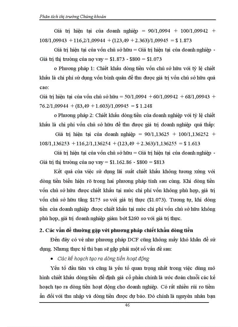 image for page Định giá cổ phiếu mô hình chiết khấu dòng tiền dcf