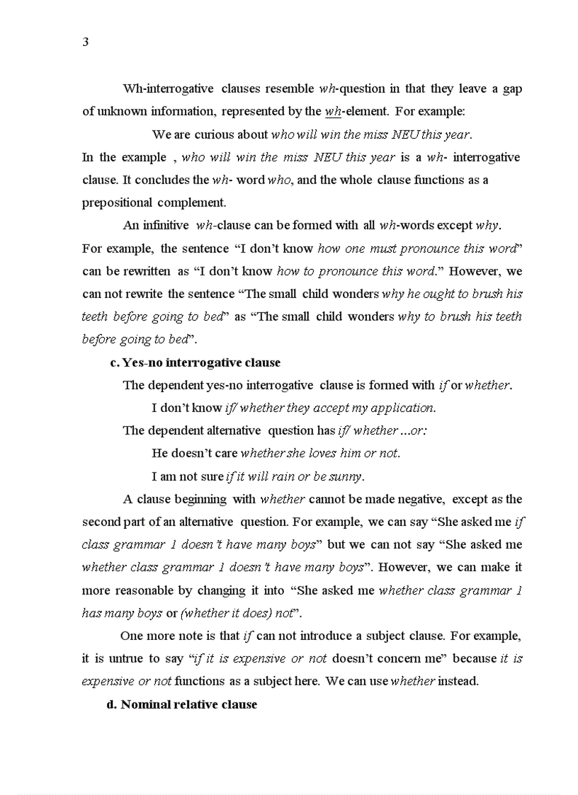 image for page Theory and practical application of nominal clauses adverbial clauses direct indirect speech in finance