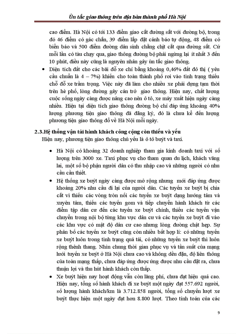 image for page Đề tài nghiên cứu khoa học ùn tắc giao thông trên địa bàn hà nội