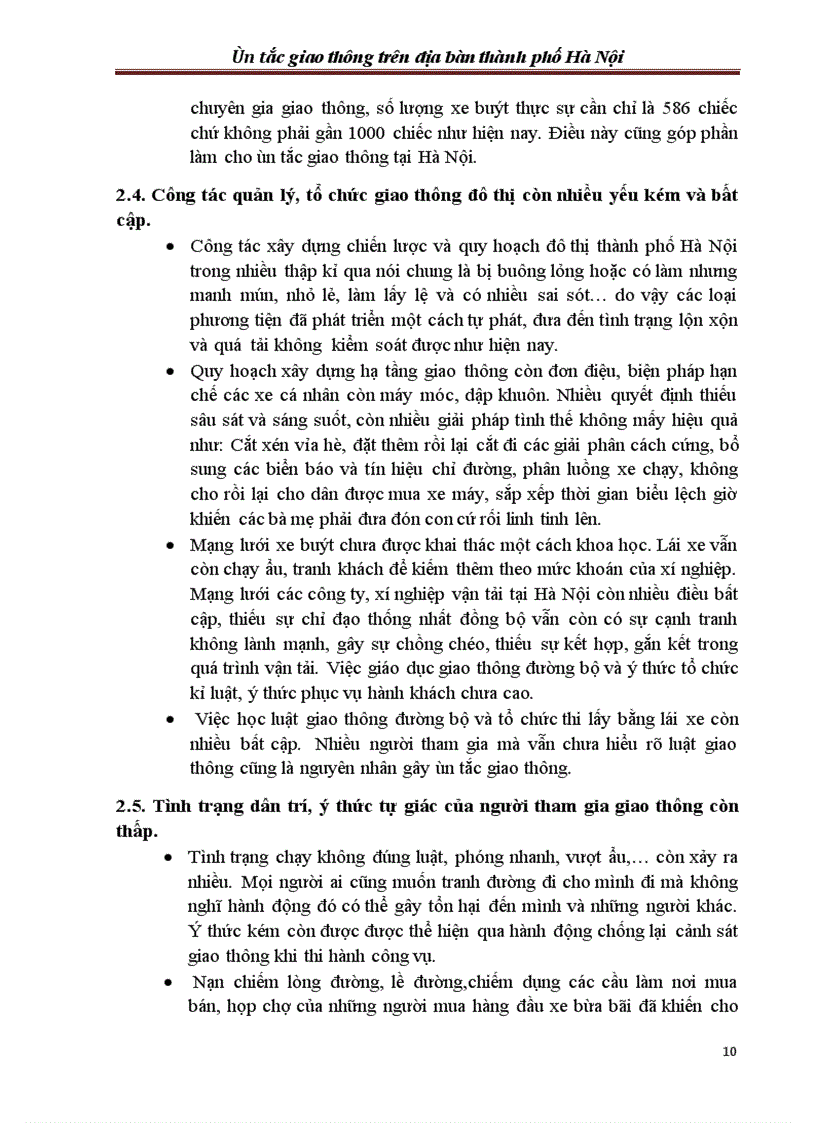image for page Đề tài nghiên cứu khoa học ùn tắc giao thông trên địa bàn hà nội