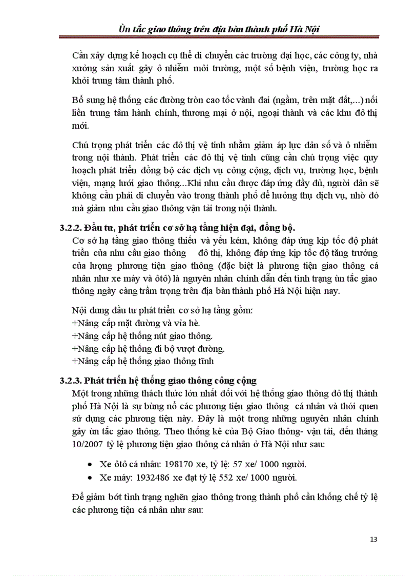 image for page Đề tài nghiên cứu khoa học ùn tắc giao thông trên địa bàn hà nội