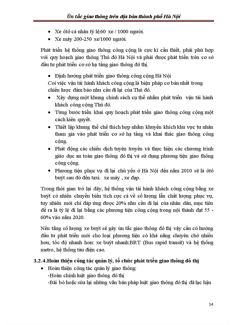 image for page Đề tài nghiên cứu khoa học ùn tắc giao thông trên địa bàn hà nội