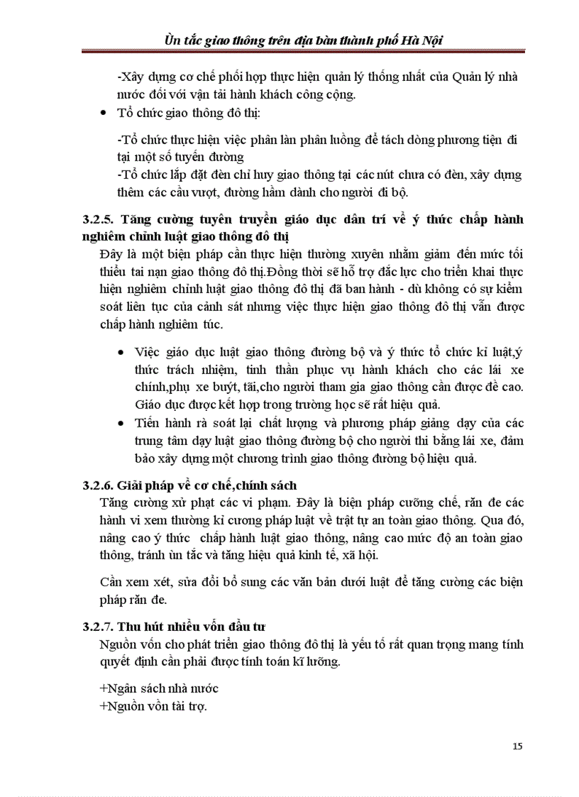 image for page Đề tài nghiên cứu khoa học ùn tắc giao thông trên địa bàn hà nội