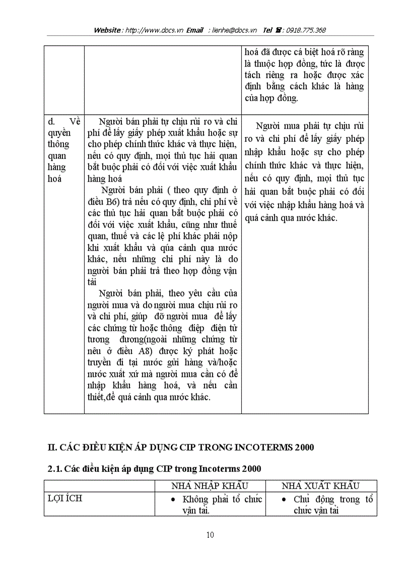 image for page Các tình huống áp dụng cip trong incoterms 2000