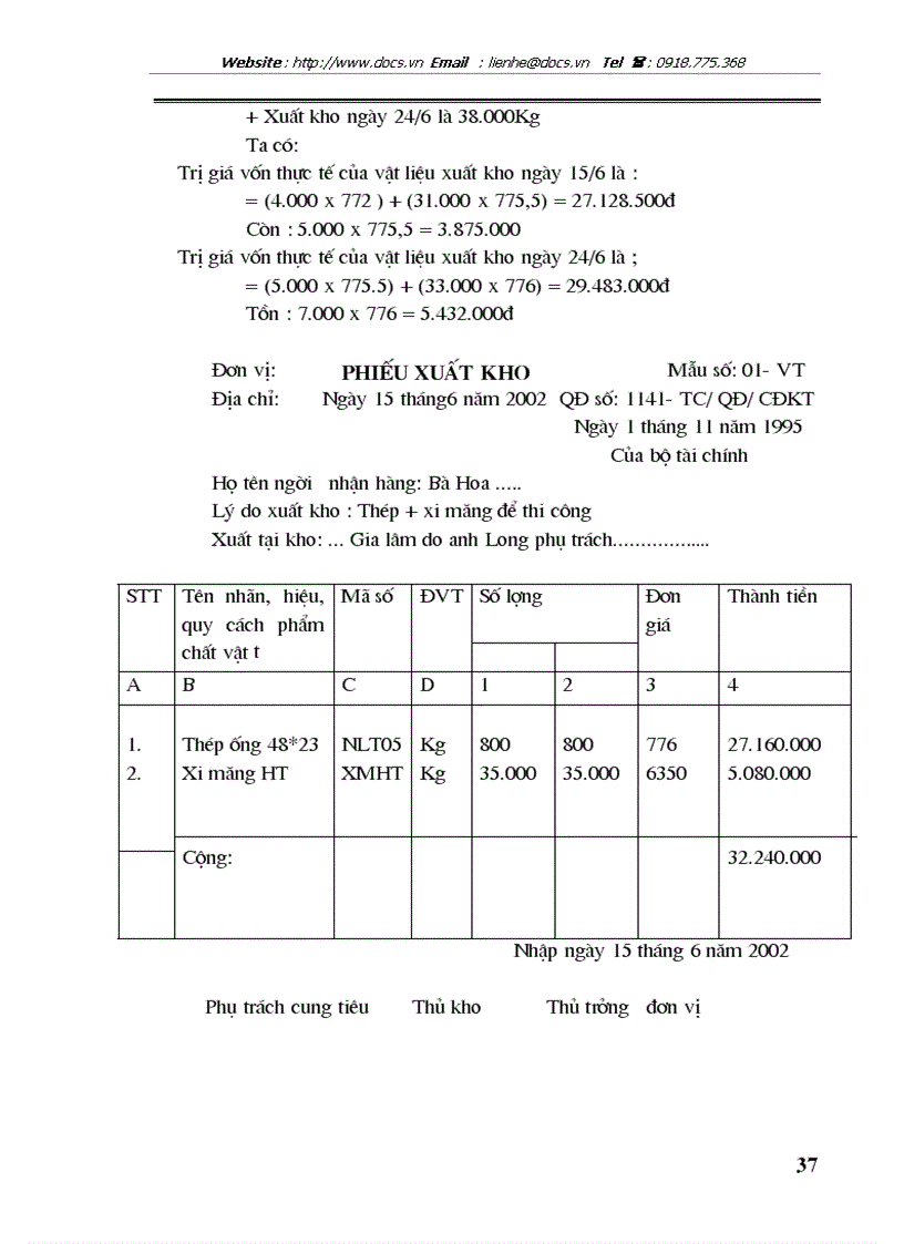 image for page Công tác quản lý nguyên vật liệu tại công ty Cổ phần thiết bị công nghiệp và xây dựng