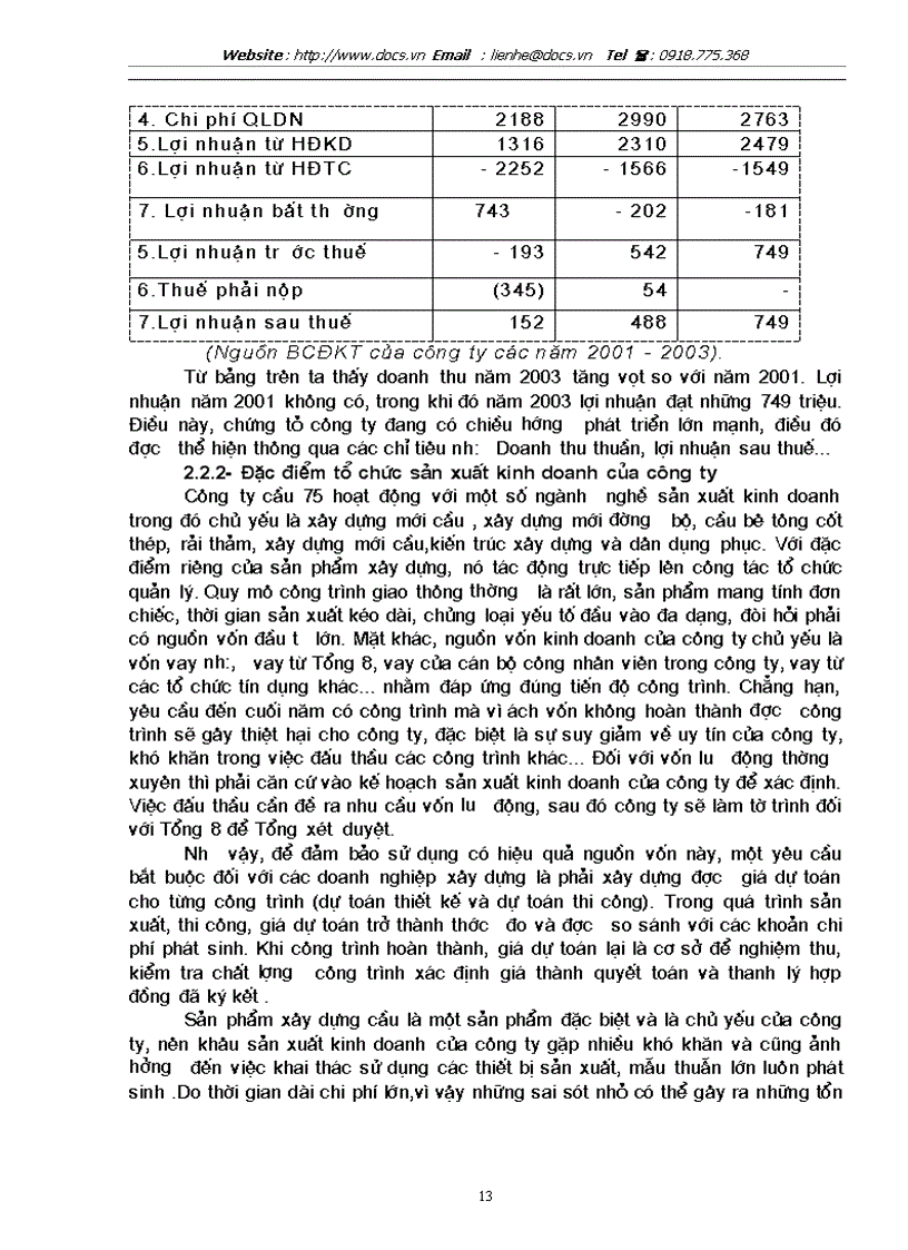 image for page Một số vấn đề về vốn và nâng cao hiệu quả sử dụng vốn tại Công ty cầu 75 thuộc Tổng công ty công trình giao giao thông 8 Bộ Giao Thông Vận tải