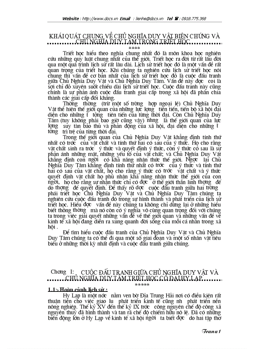 image for page Khái quát chung về Chủ nghĩa duy vật biện chứng chủ nghĩa duy tâm trong triết học