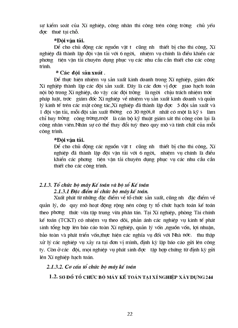 image for page Hạch toán tiền lương và các khoản trích theo lương tại Xí nghiệp xây dựng 244